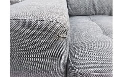 SALON D'ANGLE TISSU MOUCHETÉ CONTEMPORAIN