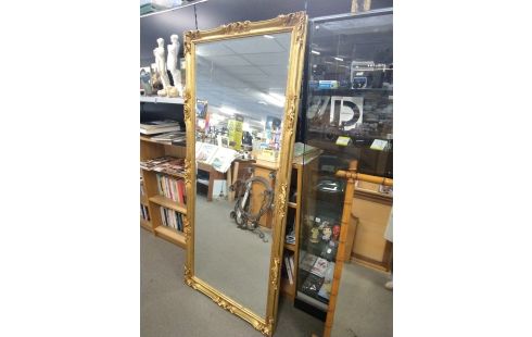 MIROIR DORE RECTANGLE