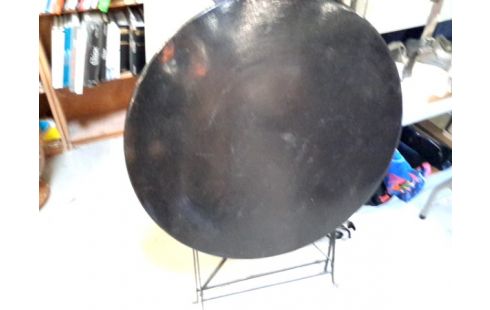 TABLE RONDE METAL PLIABLE
