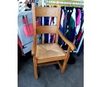 FAUTEUIL CHÊNE MASSIF PAILLE