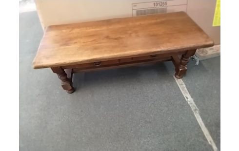 TABLE BASSE 2 TIROIRS CHENE