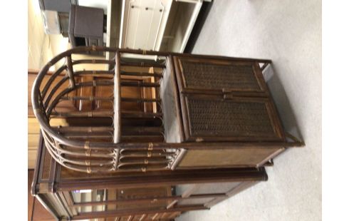 ETAGERE 2P EN ROTIN