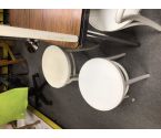 TABOURET ROND BLANC