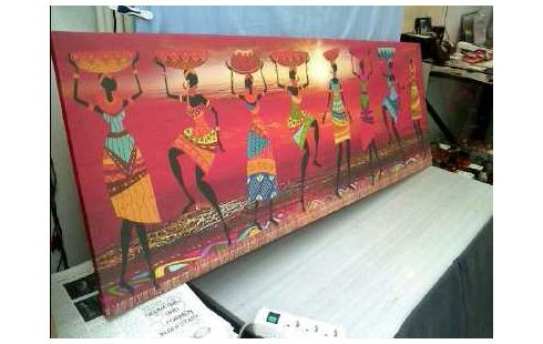 WANDBILD KUNSTDRUCK AFR. FRAUEN TANZEND
