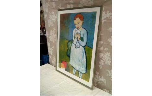 KUNSTDRUCK I.R. <PICASSO> KIND M. TAUBE
