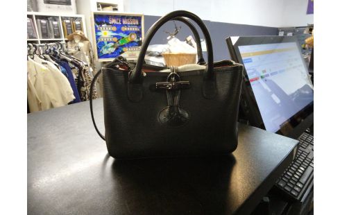 SAC A MAIN LONGCHAMP CUIR NOIR