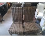 4 CHAISES TRESSEES