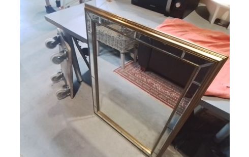 MIROIR CADRE DORE CONTOURS BISEAUTES