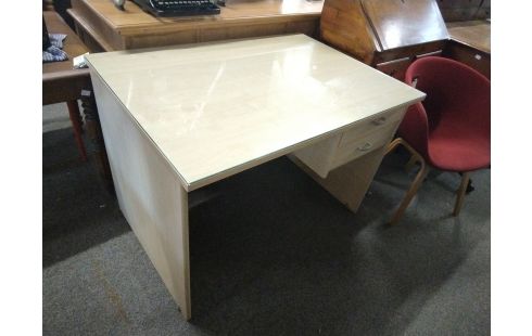BUREAU 2TIROIR TEINTE HETRE CLAIR