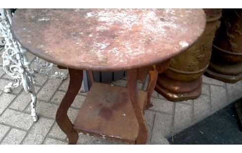 TABLE DE JARDIN ROND FER