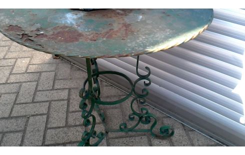 TABLE DE JARDIN VERTE FER, , TREPIED