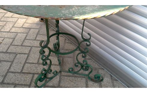 TABLE DE JARDIN VERTE FER, , TREPIED