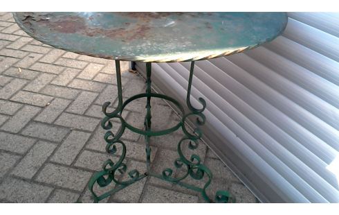 TABLE DE JARDIN VERTE FER, , TREPIED