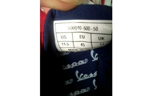 SCHUHE <VESPA> GR.45 ROT