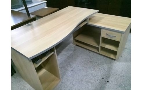 BUREAU D'ANGLE 2 FIXATIONS PLATEAU HS 166X116