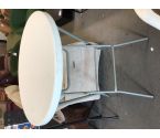 TABLE HAUTE PLASTIQUE BLANC