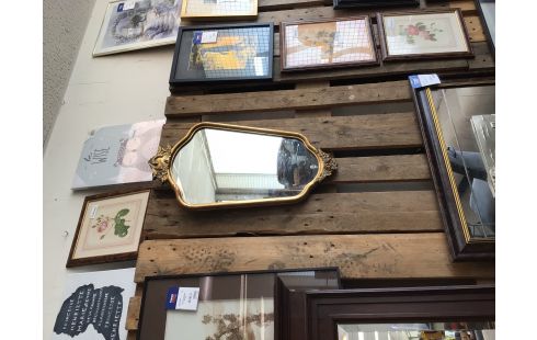 MIROIR STYLE LOUIS XV DORE