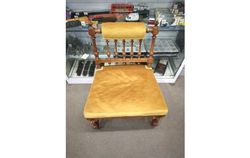 SIEGE ANCIEN VELOURS OCRE