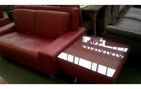 SALON ROUGE CUIR