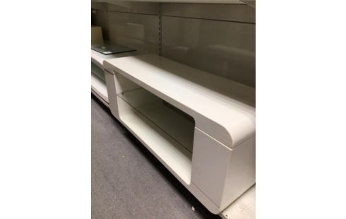MEUBLE TV LAQUELLE BLANC