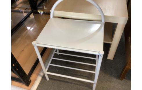 CHEVET METAL BLANC