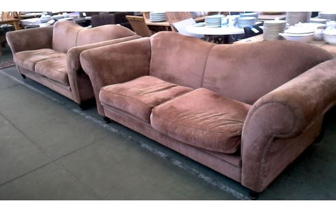SALON 3+2 BRUIN FLUWEEL