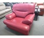FAUTEUIL CUIR ROUGE