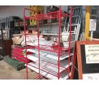 ETAGERE DE RANGEMENT MÉTAL ROUGE