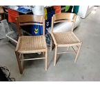 2 CHAISES TRESSEES VINTAGE