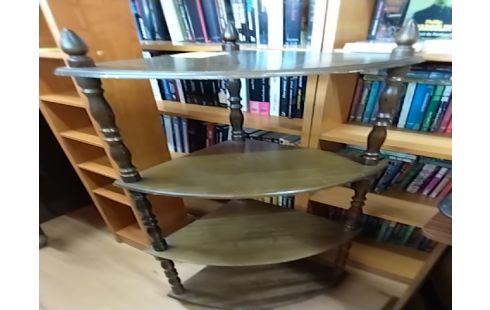 ETAGERE D'ANGLE 4 NIVEAUX RUSTIQUE