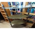 ETAGERE D'ANGLE 4 NIVEAUX RUSTIQUE