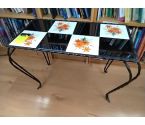 TABLE D'APPOINT VINTAGE CARRELEE