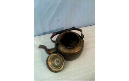 TEEKESSEL METALL KUPFERFARB. ANTIK DEKORATIV