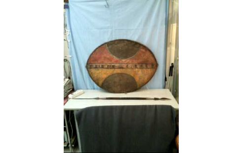 KAMPFSCHILD M. SPEER MASSAI AFRIKANISCH