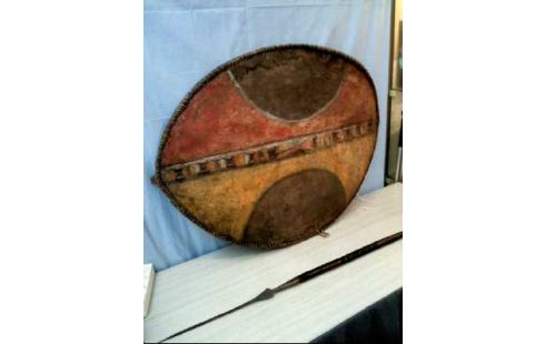 KAMPFSCHILD M. SPEER MASSAI AFRIKANISCH