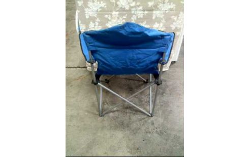 CAMPING-STUHL FALTBAR BLAU SCHWARZ