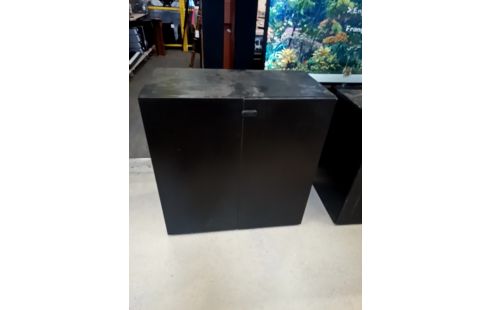 MEUBLE MI HAUT 2 PORTES NOIR
