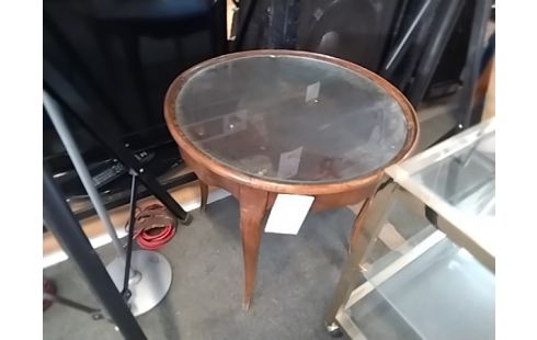 TABLE BASSE RONDE VERRE