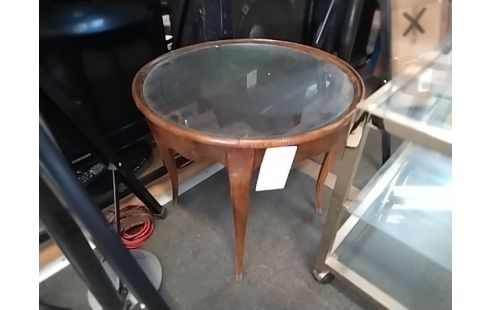 TABLE BASSE RONDE VERRE
