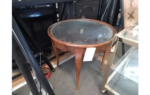 TABLE BASSE RONDE VERRE