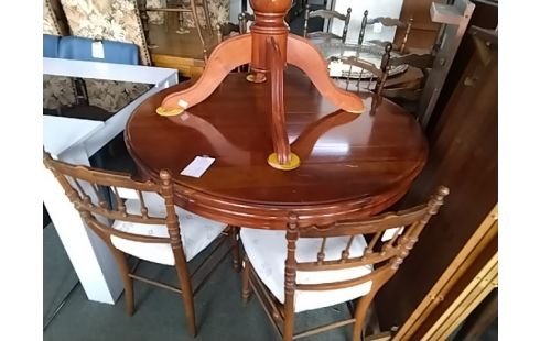 TABLE PIED CENTRAL 2 ALLONGES