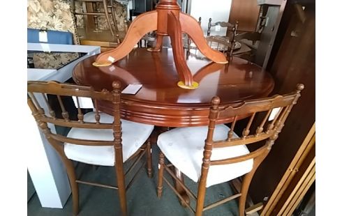 TABLE PIED CENTRAL 2 ALLONGES