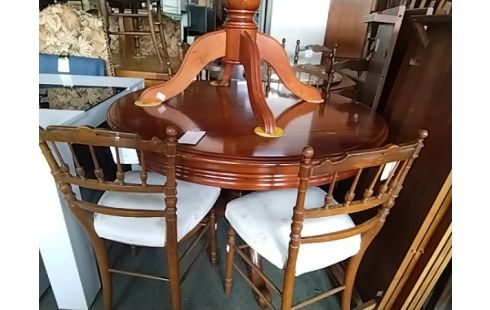 TABLE PIED CENTRAL 2 ALLONGES