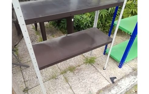 ETAGERE METAL MARRON