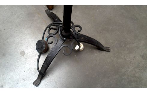 STEHLAMPE 1 SCHMIEDEEISEN KUPFER