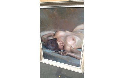 GEMÃLDE, , HEIZKÖRPER, , AKT