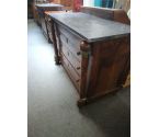 COMMODE EMPIRE MARBRE GRIS