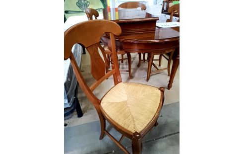 4 CHAISES PAILLE STYLE LP