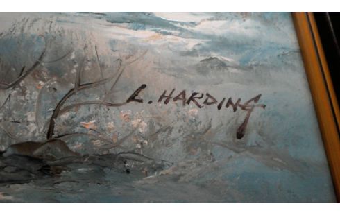 HUILE SUR TOILE SIGNEE L.HARDING 70X100