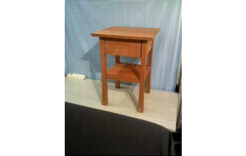 NACHTTISCH 1-SCHUBL. 2-EBENEN HOLZ KIRSCHB.